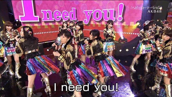 AKB48, SKE48, NMB48 & Nogizaka46 - Heavy Rotation, Everyday Katyusha, Flying Get, Mirai to wa, Ibiza Girl, Natsu no Free & Easy (TV Tokyo Ongakusai 140626).ts - 00017