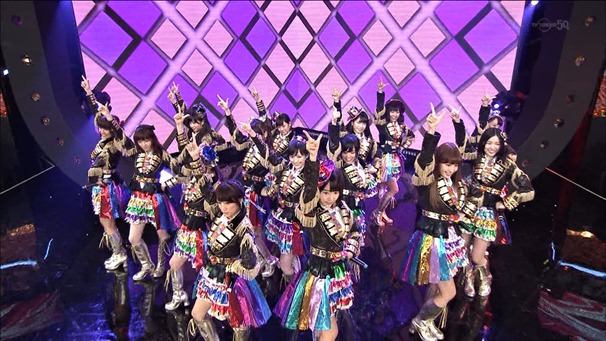 AKB48, SKE48, NMB48 & Nogizaka46 - Heavy Rotation, Everyday Katyusha, Flying Get, Mirai to wa, Ibiza Girl, Natsu no Free & Easy (TV Tokyo Ongakusai 140626).ts - 00038