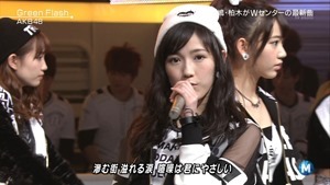 AKB48 - Green Flash (Music Station 2015.02.27).ts - 00014