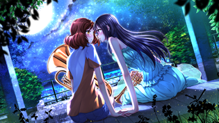 yande.re 320770 dress hibike!_euphonium kousaka_reina oumae_kumiko swordsouls wallpaper yuri